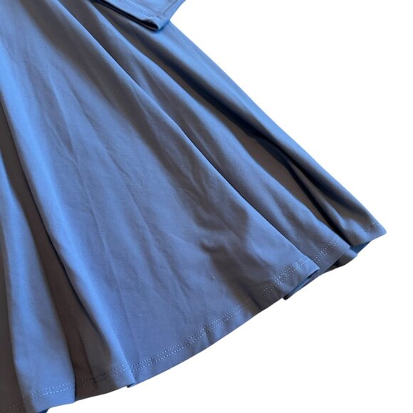 Susana Monaco Periwinkle Stretch Dress Mock Neck Long Sleeve Jersey Size Small - Picture 6 of 12